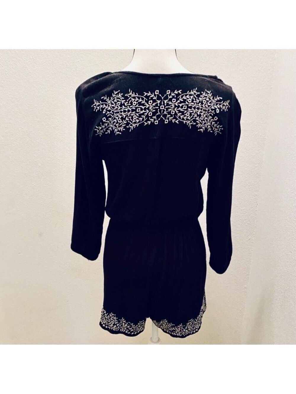 Aeropostale by Bethany Mota Black Embroidered Romper - Picture 8 of 14